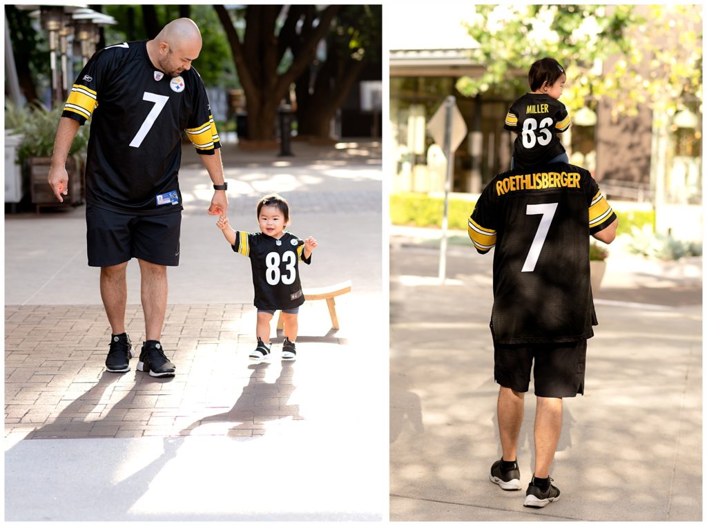 Dad and daughter photos of Steeler's fans
