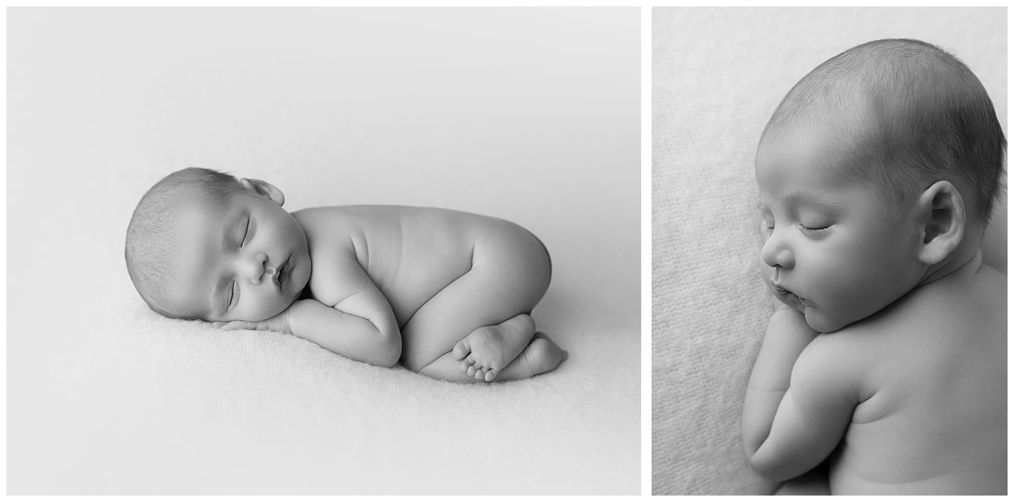 newborn baby in black and white by Hello Photography