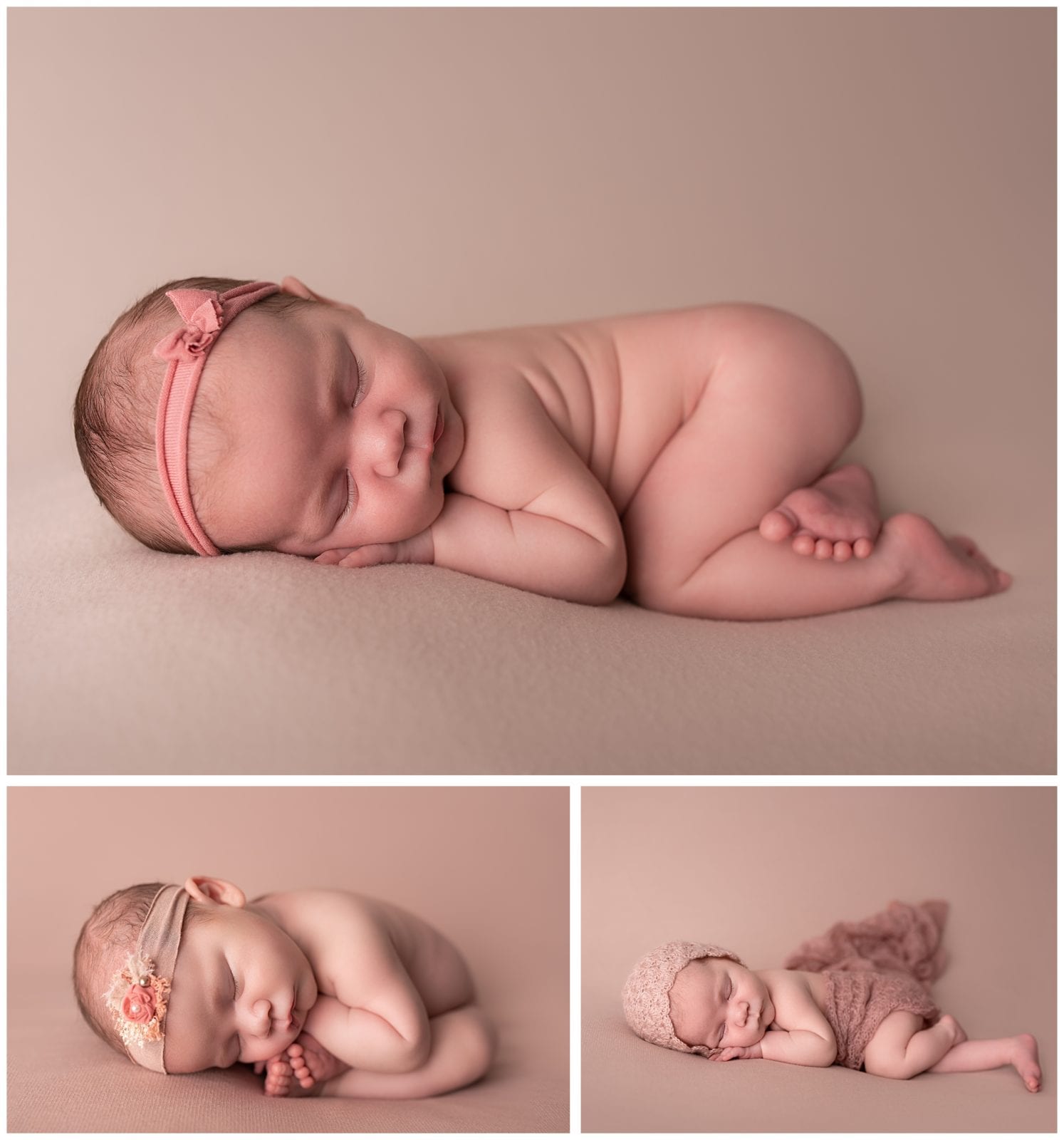 Photos from a baby girl newborn session by Hello Photography
