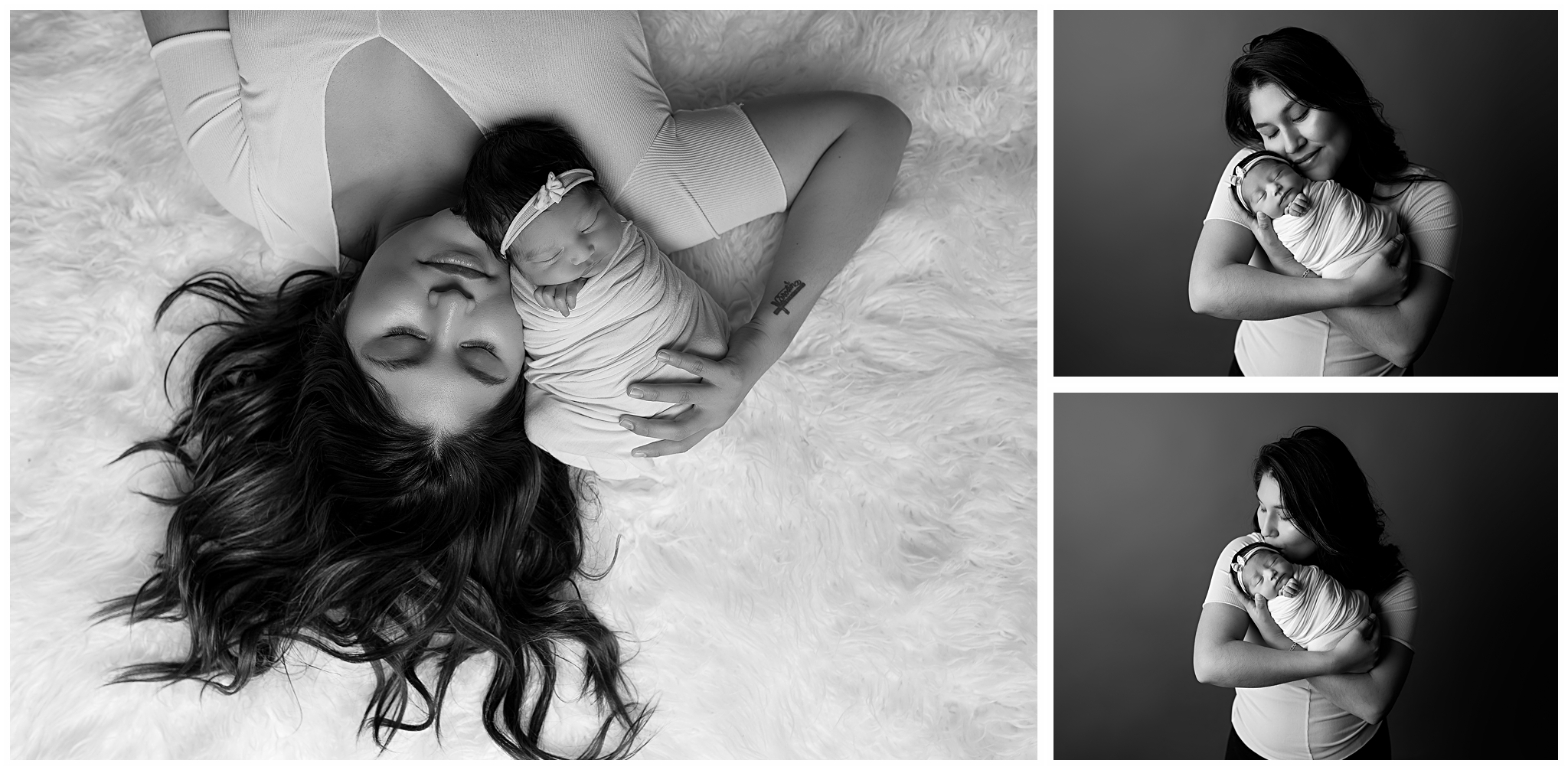 mom with her newborn baby girl