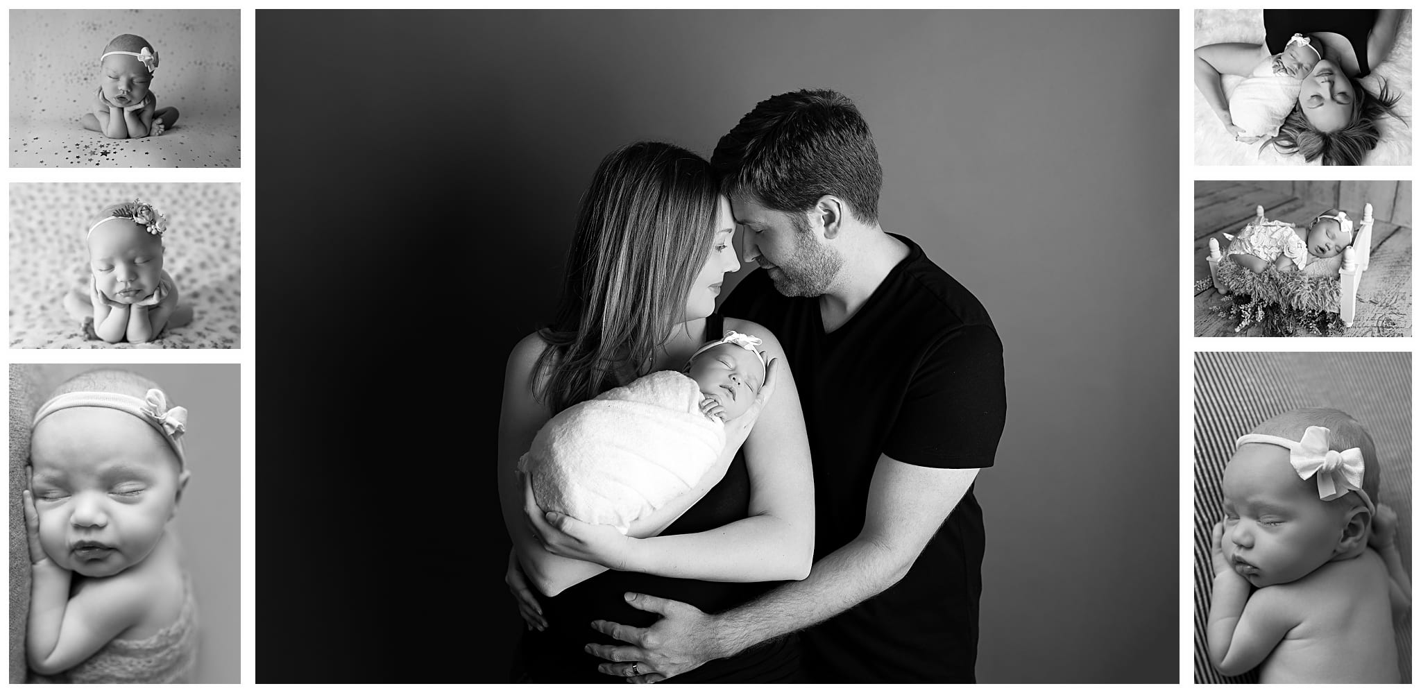 parents holding their new baby