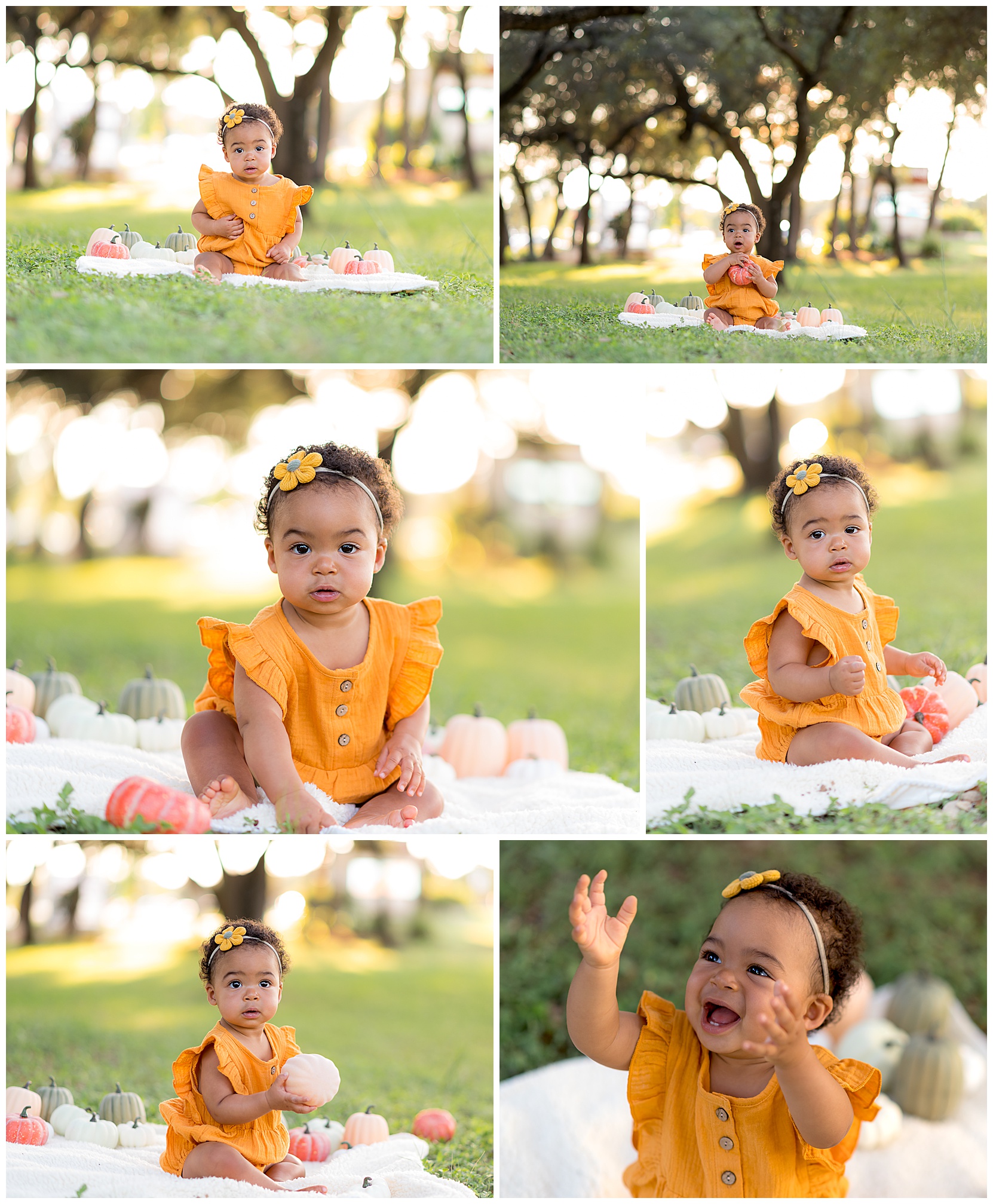 fall themed baby photos with pumpkins