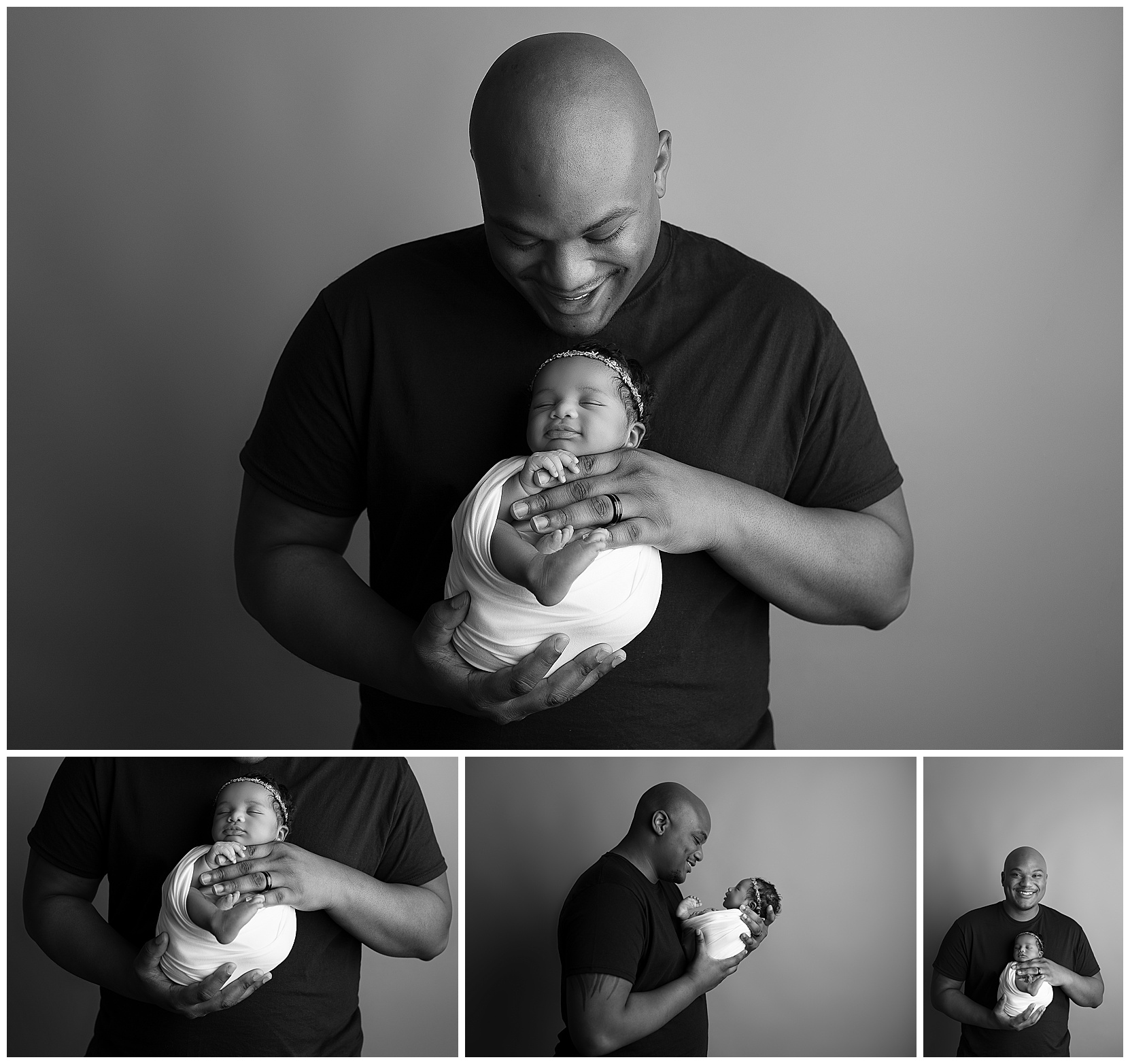 dad holding his baby girl