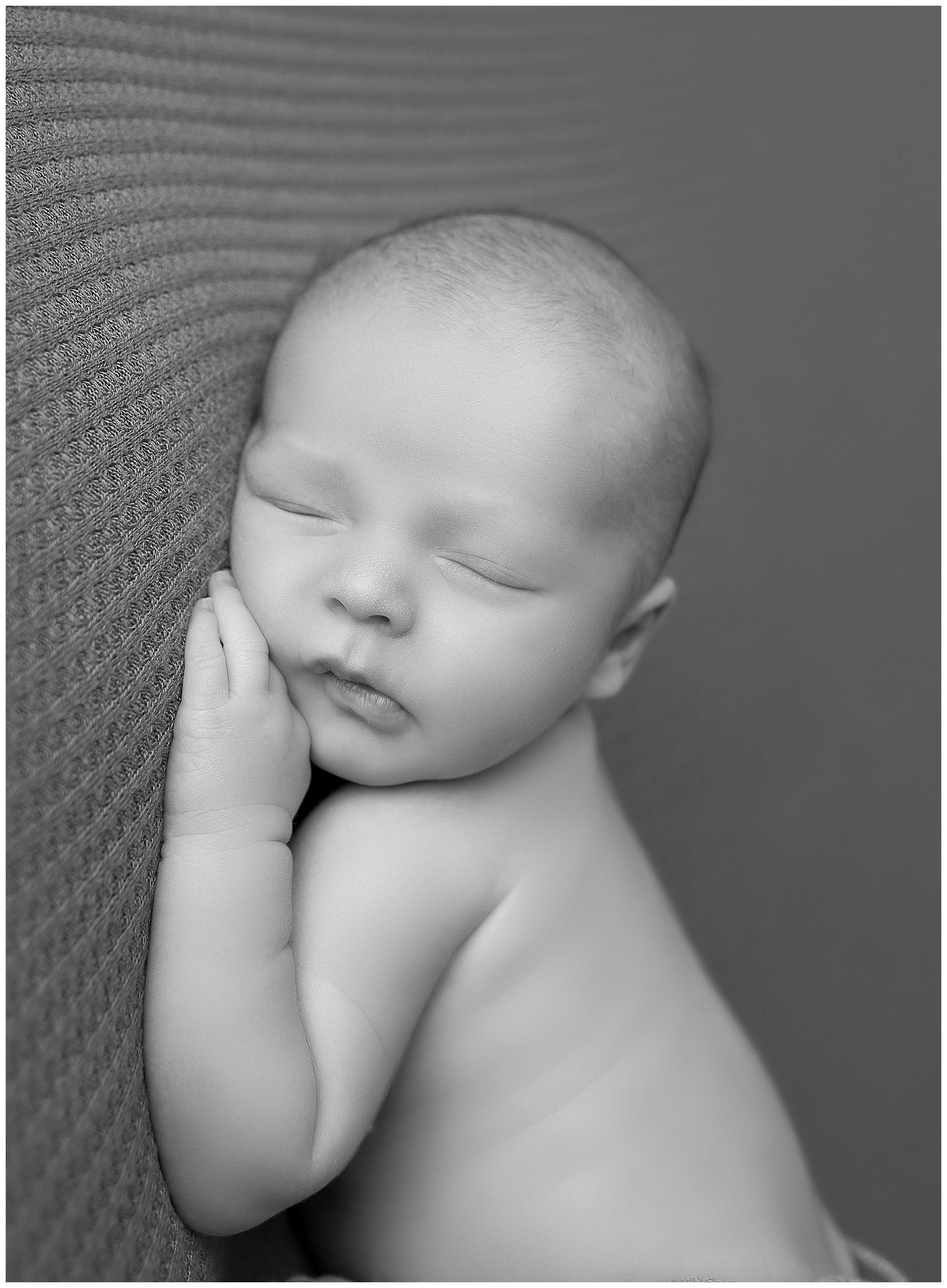 sleeping baby at a photoshoot package