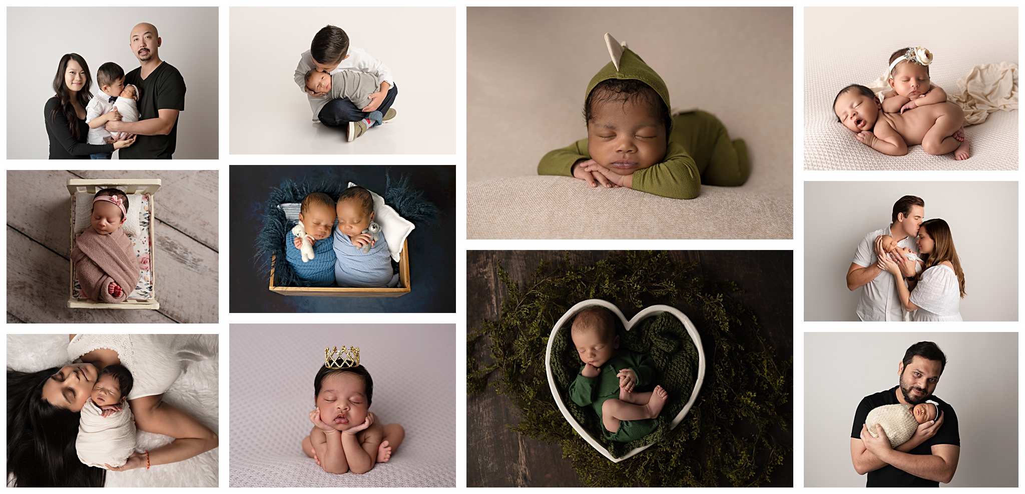 newborn baby photo collage