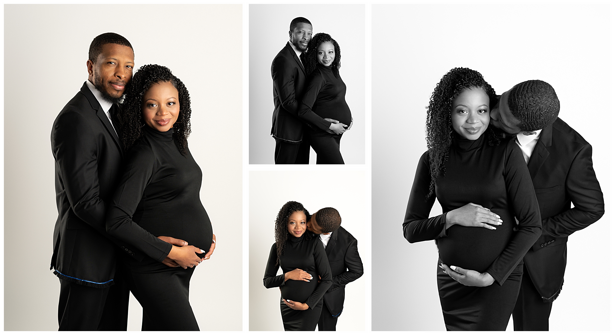 couple maternity photoshoot ideas black outfits