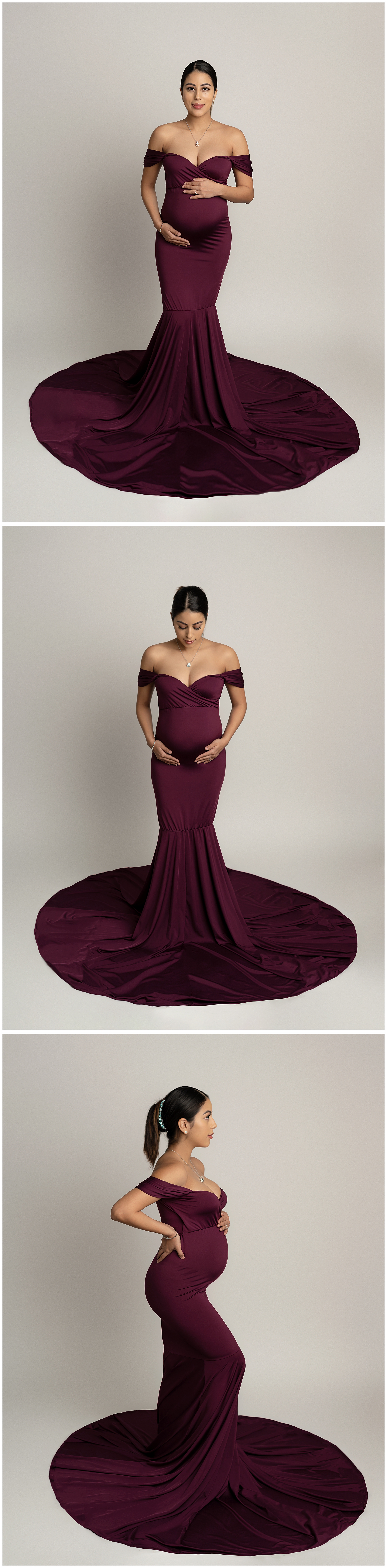 purple mermaid maternity dress